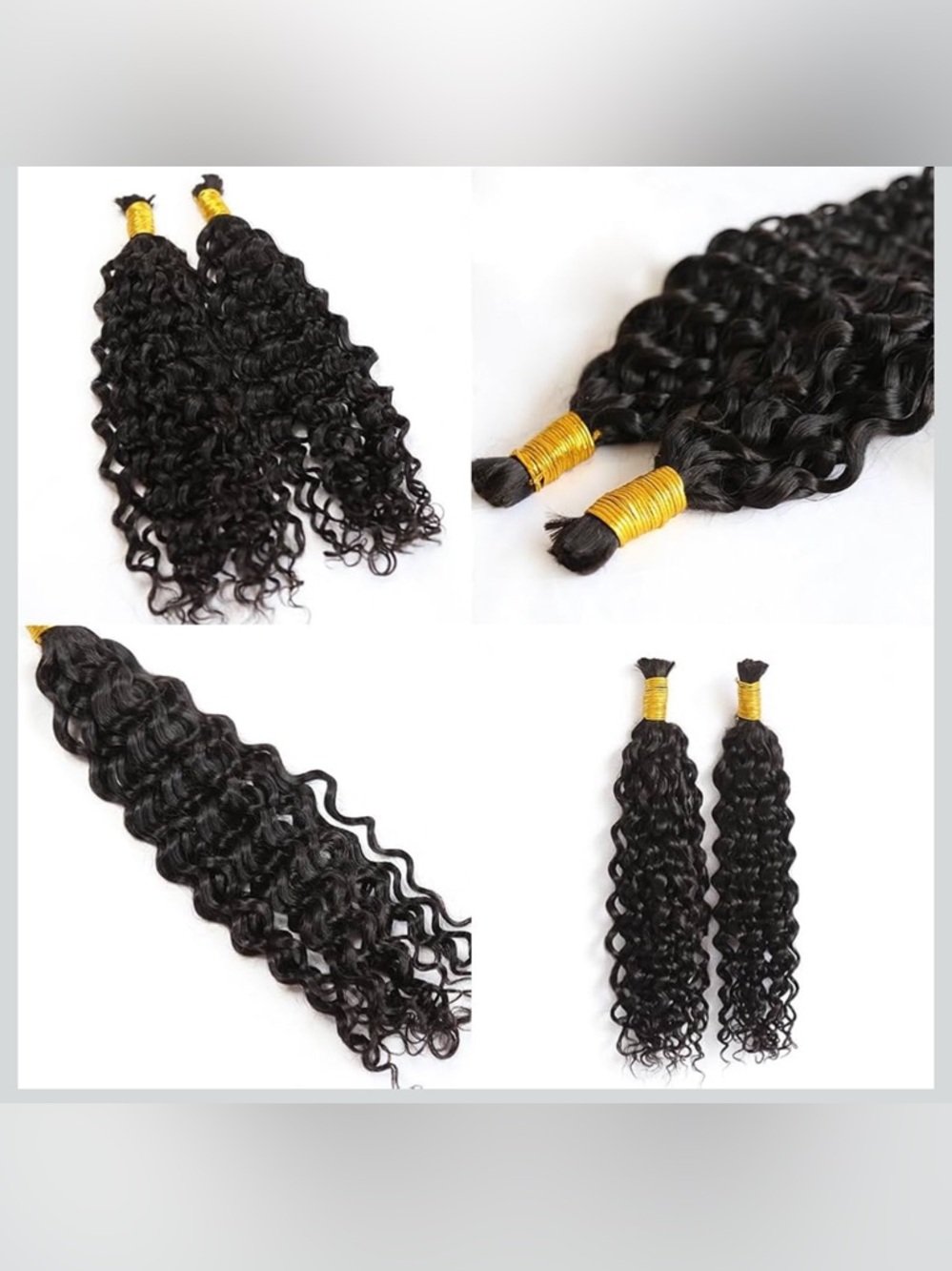 Bohemian Curly Human Hair Extensions – Soft & Lightweight 14 inch